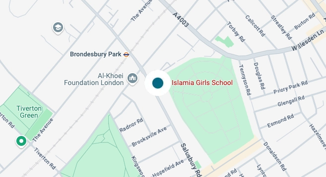 Islamia Girls School Map